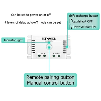 10 Spôsobov, ako ON/OFF AC110V 220V Bezdrôtové Diaľkové Ovládanie Spínač Digitálneho Diaľkového ovládača Prepnúť Pre Inteligentné osvetlenie na Čítanie Svetlo