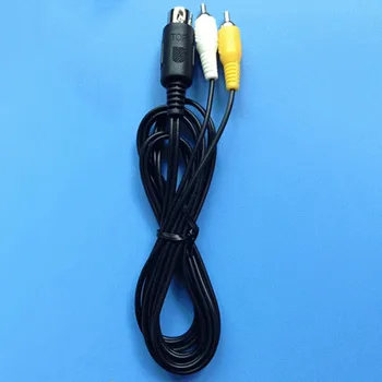 100ks veľa Najvyššej kvality 1.8 m Čierna Dĺžka okrúhly kábel pre Sega Genesis1 Herný Systém Comosite RCA Audio Video Kábel