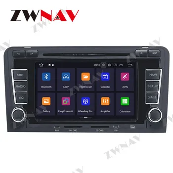 128GB Carplay Android 10 DVD Prehrávač pre Audi A3 2003-2008 2009 2010 2011 2012 2013 GPS Auto Rádio Audio Hudbu Stereo Hlava jednotky