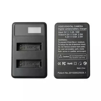 2 ks AHDBT-401Batteries + LCD USB Duálne Sloty Nabíjačka Pre GoPro Hero 4 bateria Akčné kamery Príslušenstvo