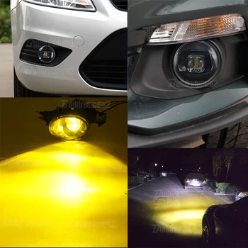 2 X LED Hmlové Svetlo Auto Predné Hmlové Lamp 30W 8000LM Biela Žltá Pre Renault Clio Koleos Laguna Espace Thalia Symbol Modus VelSatis