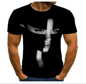 2020 pánske T-shirt punk štýl lebky 3D t-shirt pánske top hip hop 3D vytlačené T-shirt