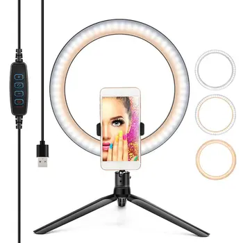 26 cm/10 inch LED Selfie Krúžok Svetlo Stmievateľné LED Krúžok Lampy, Foto Video Telefón s Fotoaparátom Svetlo ringlight Pre Live, YouTube Vyplniť Svetla