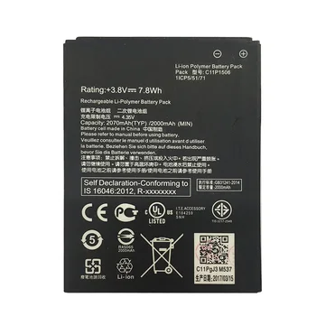 3.8 V 2070mAh C11P1506 Batéria Pre Asus Live G500TG ZC500TG Z00VD ZenFone Ísť 5.5 palcový Mobil