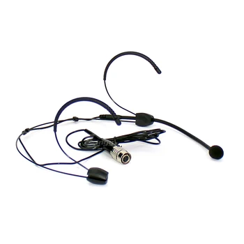 4 Pin Hirose Dvojité Earhook Mikrofónom Headset Mikrofón Pre Audio Technica Bezdrôtový Systém Bodypack Vysielač ATW R1700 1001 1701