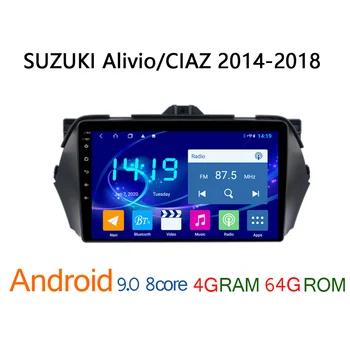 4G RAM 64 G ROM autoradio pre SUZUKI Alivio CIAZ 2018 android autorádio DVD multimediálny prehrávač auto audio coche GPS navigátor
