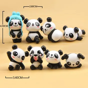 8PCS Chladnička Magnet Panda Tvar simulácia cartoon Zvierat tabuľa nálepky Chladnička Magnety pre dieťa hračku Domáce Dekorácie