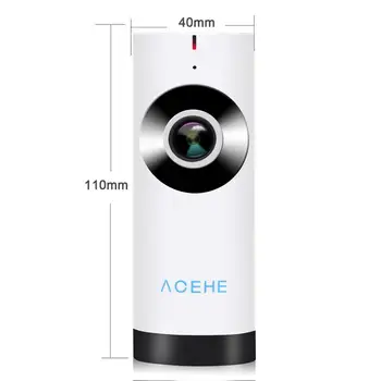 ACEHE Bezdrôtový Dieťa Panoramatická Kamera Mini Baby Monitor S Kamerou 720P Dohľadu Ip/Network/Wifi Fotoaparát S Nočné Videnie