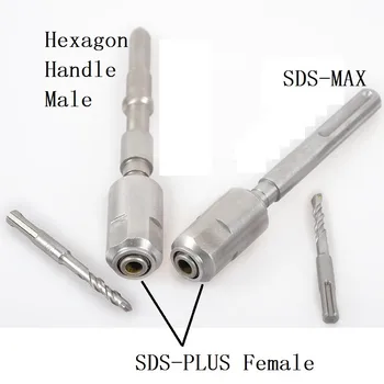 Adaptér adaptér konektor Hexagon rukoväť muž SDS MAX vnútorný závit, prenášať, SDS PLUS pre Bosch a viac elektrické Kladivo