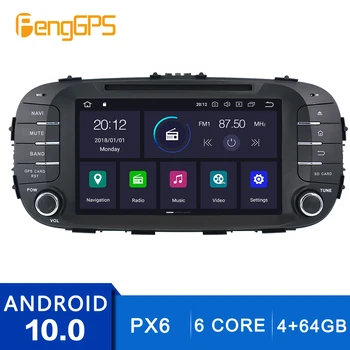 Android 10.0 GPS Navigácia Pre Kia Soul-2017 Dotykový displej Multimediálneho Headunit CD DVD Prehrávač FM SOM S Carplay 4+64 G DSP