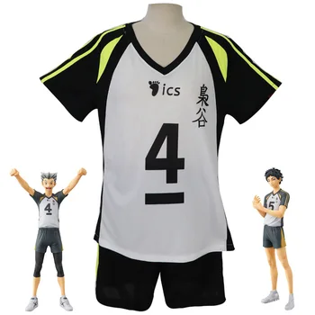 Anime Haikyuu!!! Cosplay Kostým Akaashi Keiji Bokuto Kotaro Cosplay Školskú Uniformu Športové Tričko Šortky Oblečenie