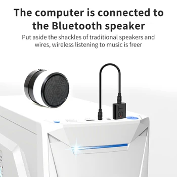 Audio Bluetooth 5.0 Vysielač, Prijímač Mini Bluetooth Stereo AUX, USB Konektor 3,5 mm pre slúchadlá, PC, TV Súprava Adaptéra Bezdrôtovej siete