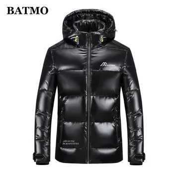BATMO 2020 nový príchod zimy vysoko kvalitné biele kačacie nadol kapucňou bundy mužov,nepremokavé dole kabát 668