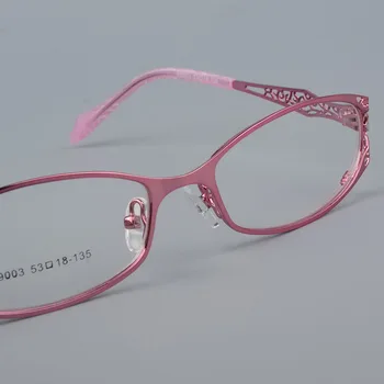 BCLEAR Ženy Predpis Optické Okuliare Rámy so Zlatými Duté Z Okuliare Rám S Kvetinou Žena Predstavenie Okuliare