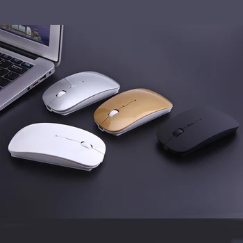 Bezdrôtová Myš Počítačovej Myši Tichý 10m Mause Nabíjateľná Ergonomická Myš 5.8 Ghz Myši Na Notebook PC Tablet iPad Mac