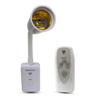 Bezdrôtové Diaľkové Ovládanie objímky E27 Pätica Stmievateľné S Časovač Pre 220V E27 LED Žiarovka Nočné svetlo