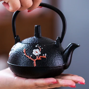Black 300 ml autentický Japonský liatiny kanvica Tetsubin kanvicu s filtrom čaj nastaviť príslušenstvo Pu ' er kanvica kanvice