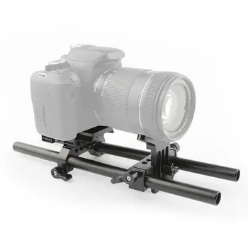 CAMVATE Fotoaparát Rameno Podporu Auta S Manfrotto Rýchle Uvoľnenie Doskou & Objektív Podpora a 15 mm Tyč Pre Cage/ Statív/ Stabilizátor