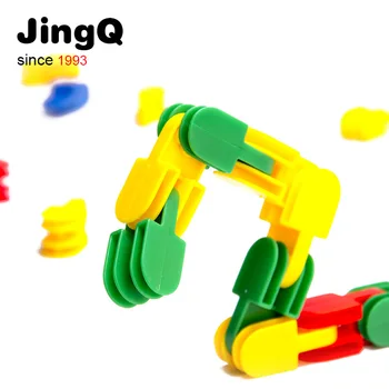 Candice guo JingQi plastové hračky dieťa narodeniny darček nepravidelný zadok spoločný stavebný zostaviť hra vzdelávacie farebné blok 1bag