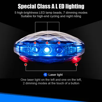 Cestný Horský Bicykel Zadné Svetlo 5 LED + 2 Laserové Bicyklov Svetla MTB zadné svetlo na Bicykli Bezpečnostné Varovanie Lampa vstavané 2*AAA Batérie