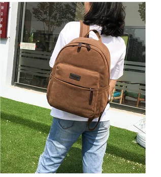 Chuwanglin Vintage plátno batoh ženy bežné školské tašky svetlo dospievajúce dievčatá batoh mochilas mujer 2019 malá taška F86029