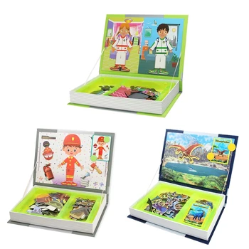 Coolplay Detí ligent netic Knihy 3D Puzzle Skladačka Brain Training Hra Vzdelávacie Hračky pre Deti Darček