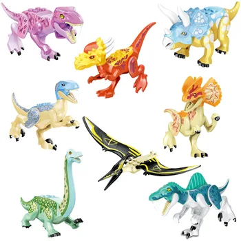 Dinosaurov Svete Park Dinosaur ochrana Dravcov zóny Stavebné Bloky Nastaviť Deti Hračka juguetes Tvorca Zvieratá Auta