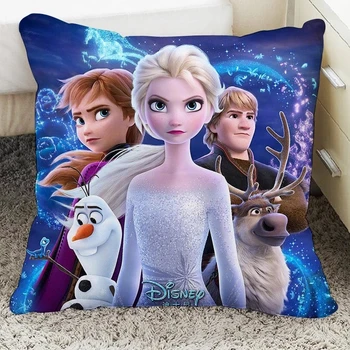 Disney Frozen2 Elsa Anna Filles Decoratif/Sieste Taies D'oreiller Dessin erickson bez Housse De Coussin 1 Pièce Sur lit Canapé Enfants