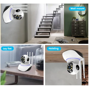 Full HD 1080P WiFi IP Kamera Infračervené Nočné Videnie Kamery WIFI 360° Krytý Dohľadu CCTV Kamera, Bezdrôtové Baby Monitor
