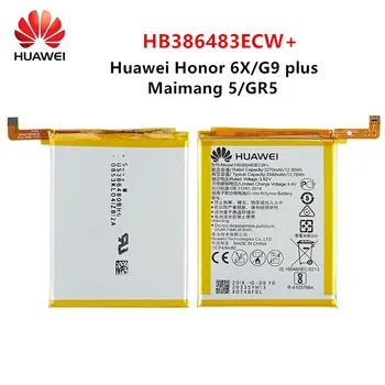 Hua Wei Pôvodnej HB386483ECW+ 3340mAh Batériu Pre Huawei Maimang 5 Počesť 6X G9 plus GR5 2017 MLA-AL00/AL10 Batérie +Nástroje