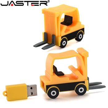 JASTER cartoon typ 64GB flash USB2.0 verzii 4 GB 8 GB 16 GB 32 GB, 64 GB 128 GB nádherné malé žlté vozík, U diskov