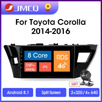 JMCQ Android 10.0 autorádia Pre Toyota Corolla Ralink-2016 Multimediálny Prehrávač Videa 2 din 4+64 G RDS Navigácie GPS Vedúci Jednotky