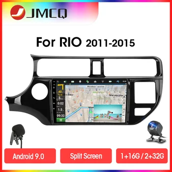 JMCQ Android 9.0 RDS DSP Auto Rádio Multimediálny Prehrávač Videa Pre KIA K3 RIO 2011-2 din 2G+32 G Navigaion GPS Rozdelenej Obrazovky