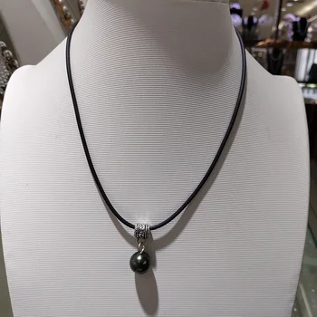 JYX 2020 NOVÝ DIZAJN Tahitian Farba 12mm Seashell žiarivá Perla prívesok shell perly náhrdelník darček pre ženy choker