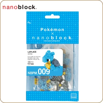 Kawada Nanoblock Pokemon Lapras NBPM-009 Laplace 130pcs Anime, Komiksu Diamond Stavebné Bloky, Hračky, Hry, Mini Tehly