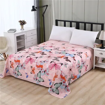 LAGMTA 1pc polyester ploché plechové tlačené vysoko kvalitné posteľ list môže byť prispôsobené na ľubovoľnú veľkosť
