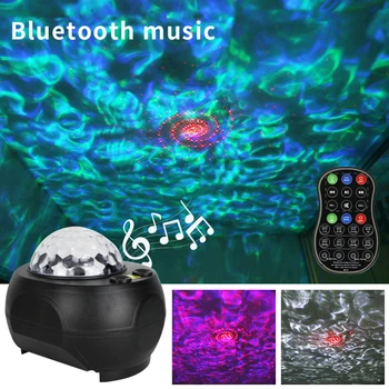 LED Bluetooth Hviezdnej Oblohy, Laser Galaxy Projektor Svetlo USB Powered Diaľkové Ovládanie Hudobného Prehrávača Disco Stage Účinok Dekoratívne Lampy