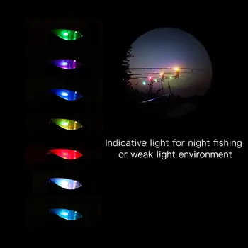 Lixada Bezdrôtový Digitálny Rybárske čas Alarmu, nastaveného Rybárske Skus Zvukové Upozornenie Auta Vymeniteľné Farebné LED Alarm, Indikátor pre nočný Rybolov