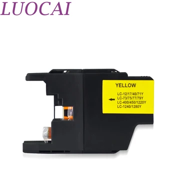 LuoCai 8 kusov Kompatibilné atramentové kazety LC1240 LC1280 LC75 LC73 LC77 LC79 LC12 LC17 LC450 LC400 Pre J6910CDW tlačiarne
