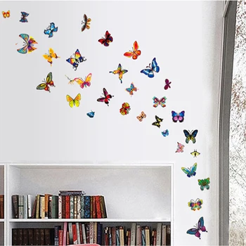 MAMALOOK DIY Veľký Motýľ Samolepky na Stenu Domova Steny v Obývacej Izbe Umenia Dom Dekorácie Vinyl Vymeniteľné Plagát Obtlačky