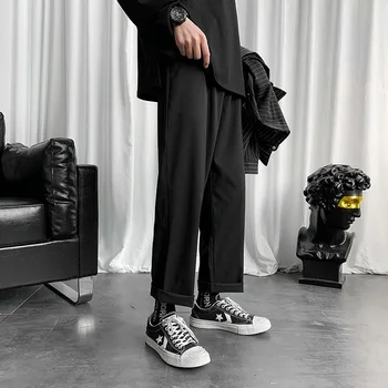 Mens Black Kórejský Hárem Nohavice 2021 Japonský Streetwear Joggers Harajuku Tepláky Hip Hop Bežné Nohavice Plus Veľkosť