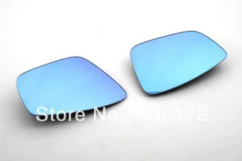 Modré Tónované Bočné Zrkadlo, Sklo s Teplom Podporu Pre VW Volkswagen Polo 6R