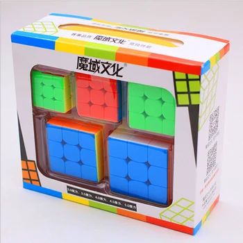 Moyu Kocka Zväzok 2x2 3x3 4x4 5x5 Rýchlosť Kocka Nastaviť Mofang Jiaoshi Magic Cube Puzzle Pack Hračka pre Deti, deň Darčeka MF2S MF3S