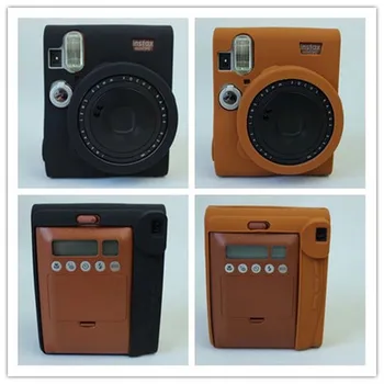 Mäkké Silikónové Gumy Prípade Taška Pre Fujifilm Instax Mini 90 mini90 Fotoaparát Ochranný Kryt Tela