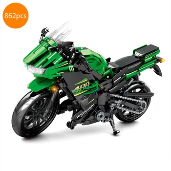 Nové 2020 Mesto Technic Kawasakies Ninja 400 Motocykel Stavebné Bloky auta Tehly Klasický Model Deti Hračky pre Deti, Chlapci darček