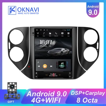 OKNAVI autorádia Pre Volkswagen-v Tiguan Tesla Štýl na roky 2007-2013 Multimediálne Video DVD Prehrávač, GPS Navigáciu, Android 9 DSP Carplay