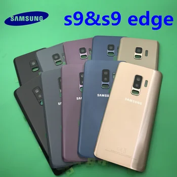 Originál Sklo Samsung Galaxy S9 G960 S9 plus G965 Späť Kryt Batérie Dvere, Zadné Bývanie Prípade Výmeny + Lepidlo Sticke