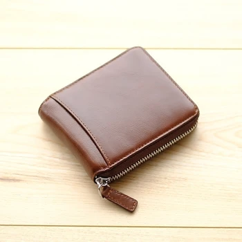 Peňaženka skratka pre mužov, ženy vysokej kvalite Ročníka vstupenky kožené spojka taška kožené peňaženky karty taška kabelka ručné