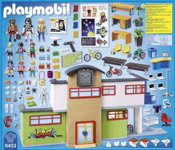 Playmobil Základnej škole v triede, škole, montáž stavebnicových hračka nastaviť Deti Hračka Darček k Narodeninám