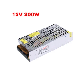 Prepínanie režim ac-dc 12v napájanie 12V 200W led driver 200W,Hliníkové AC 110V 220V na 12v osvetlenie transformátor pre led svetlo